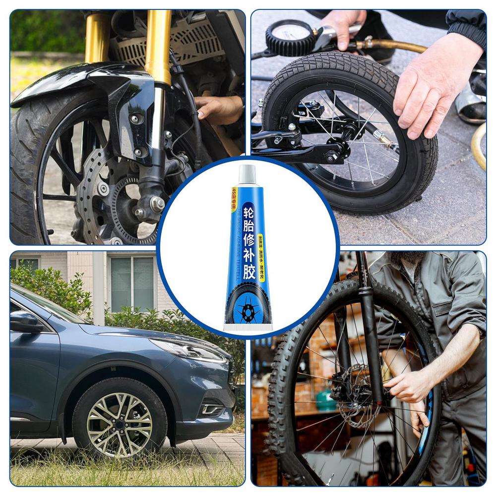 Motorcycles Car Tire Repair Instant Glue Rubber Adhesives Glue Fast Caulk Repair Seal Tyre Sealant Bike Car Repair Tools