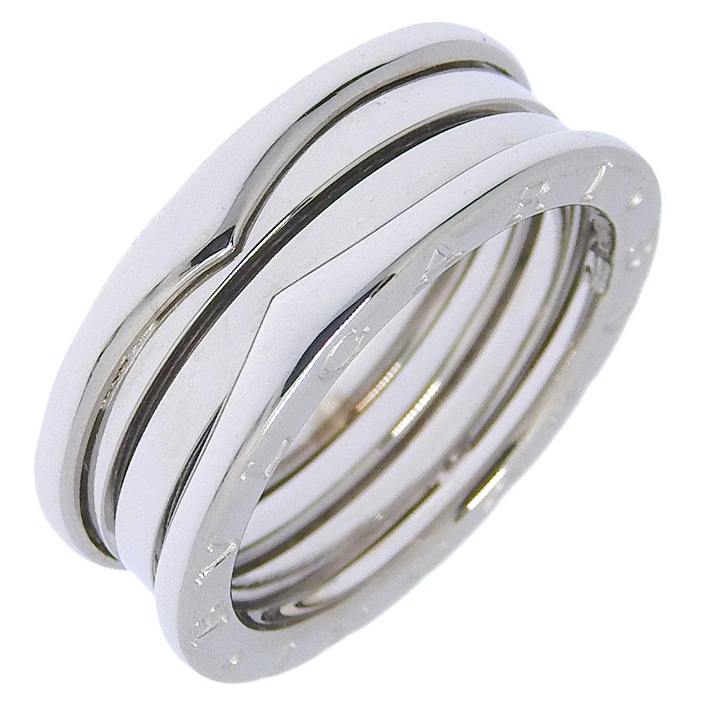 

BVLGARI B-Zero1 Ring Be zero one 2 bands K18 white gold #8.8(US Size) 9.5g mens Used