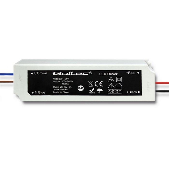 Switching LED Power Supply IP67 36W 12V 3A Waterproof