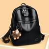 Women's Soft Leather Backpack Student School Bag Female High Quality Rucksack Multi-functial Ladies Shoulder Bag Commuting Sac