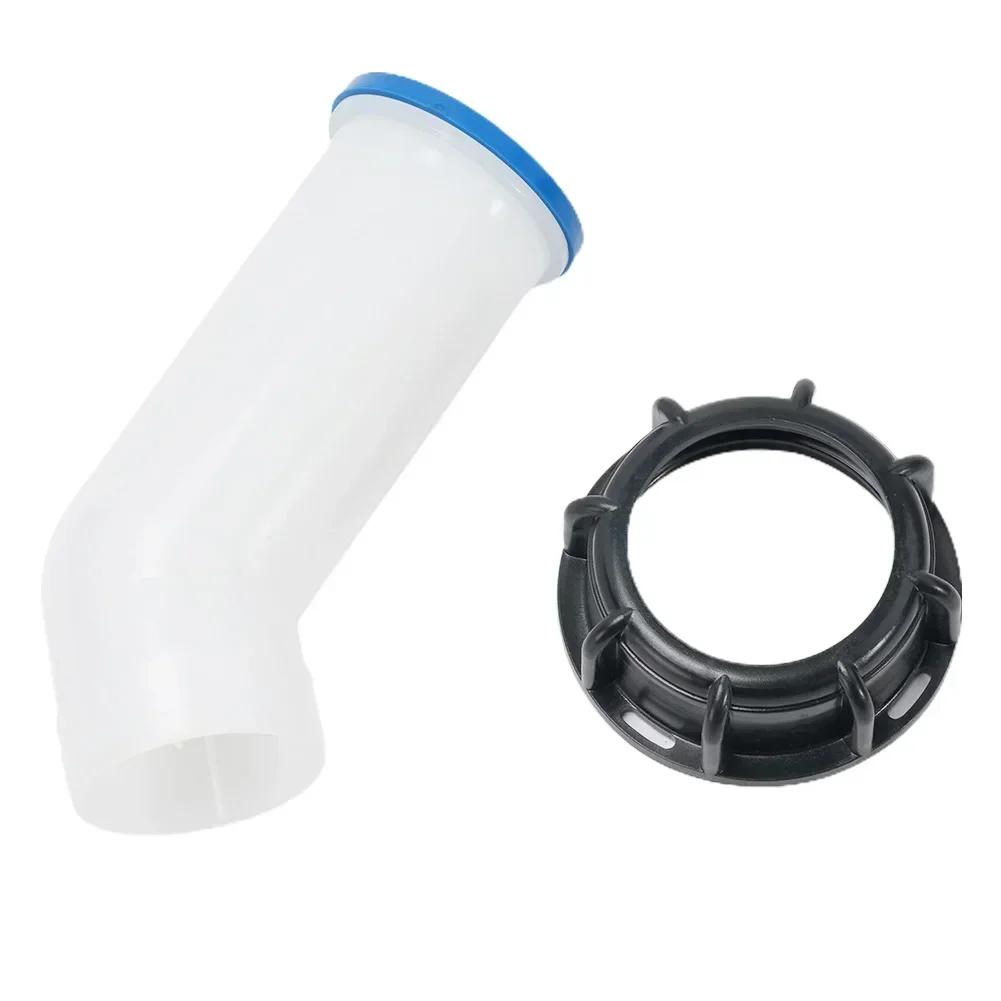 For IBC Bucket Adapter Water Tank Accessories Thread 120 Mm/4.72 Inches 2 Inches 2" Drain/bend Bucket Valve Fittings PE