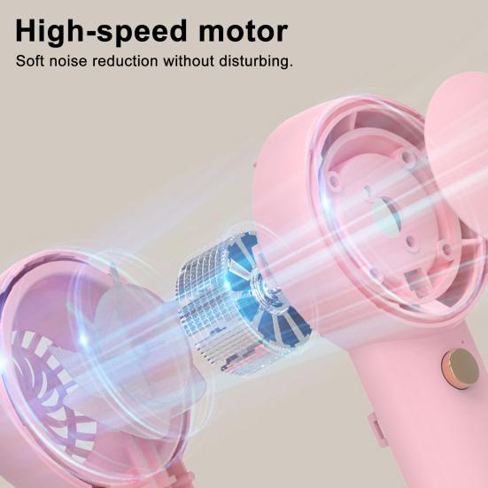 Mini Handheld Fan High Speed Wind USB Rechargeable Summer Cooling Fan Portable Outdoor