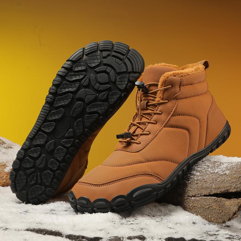2025 Winter Trekking Schneestiefel Wasserdicht Warm Fellgefüttert Schneestiefel Barfußstiefel Outdoor Stiefeletten Herren Damen Wanderstiefel