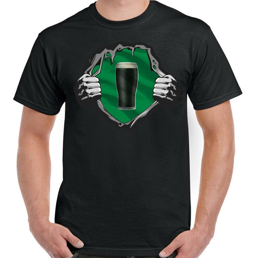 GUINESS T-SHIRT St Patricks Day BBQ Beer Alcohol Gym MMA Training Top Mens S