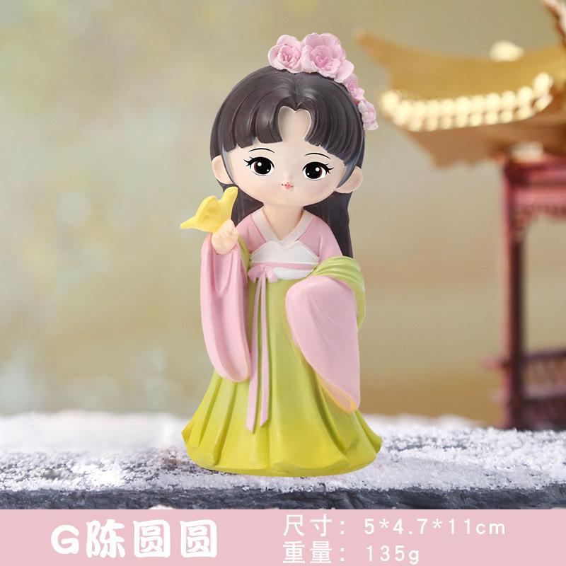 Beautiful Women Ornaments Souvenir Girl Resin Doll Desk Accessories Decorative Figurine Xi Shi Diao Chan Da Ji Table Decoration