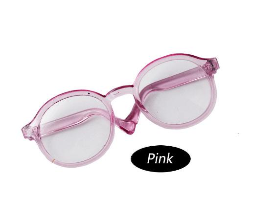 High Quality 6.5/9cm Transparent Plastic Glasses for 1/8 1/6 1/3 1/4 BJD for Labubu MSD SD Plush for EXO Doll Sun Glasses