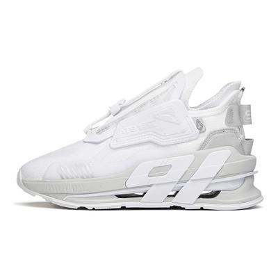 At91 Tissu Cuir Synthétique Absorption des Chocs Antidérapant Chaussures de Course Basses Baskets Femmes Anta-Blanc 122148851-1