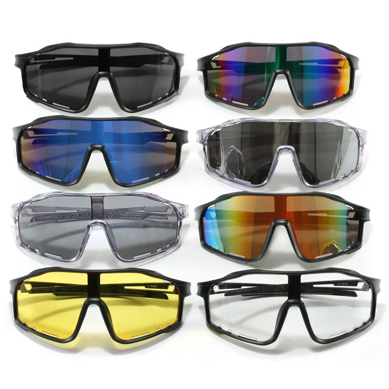 Protective Glasses Women Outdoor Road Bike Sun Glasses Popular One-piece Glasses Outdoor Sports Mountain Climbing UV400 Goggles