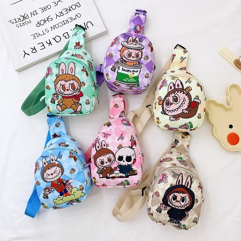 Chest Children Bag Cartoon Anime Shoulder Bags Adjustable Strap Shoulder