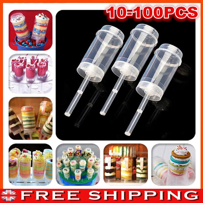 

10-100X DIY десерт Push Up Pop контейнеры Shooter Pop Party Wedding Push торт 10pcs