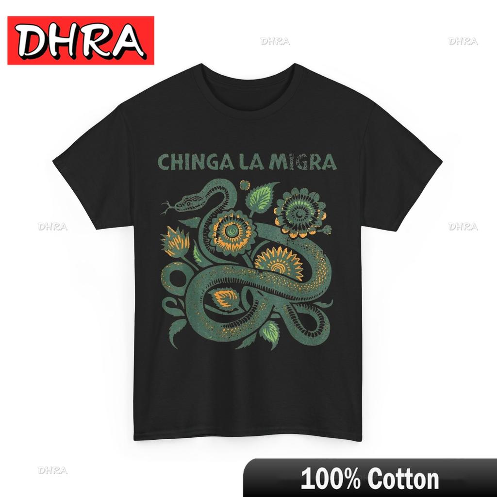Chinga La Migra TShirt Minimalist Funny Unique Tshirts Minimalist Aesthetic Classic Shirt College Daily Wear Back To School