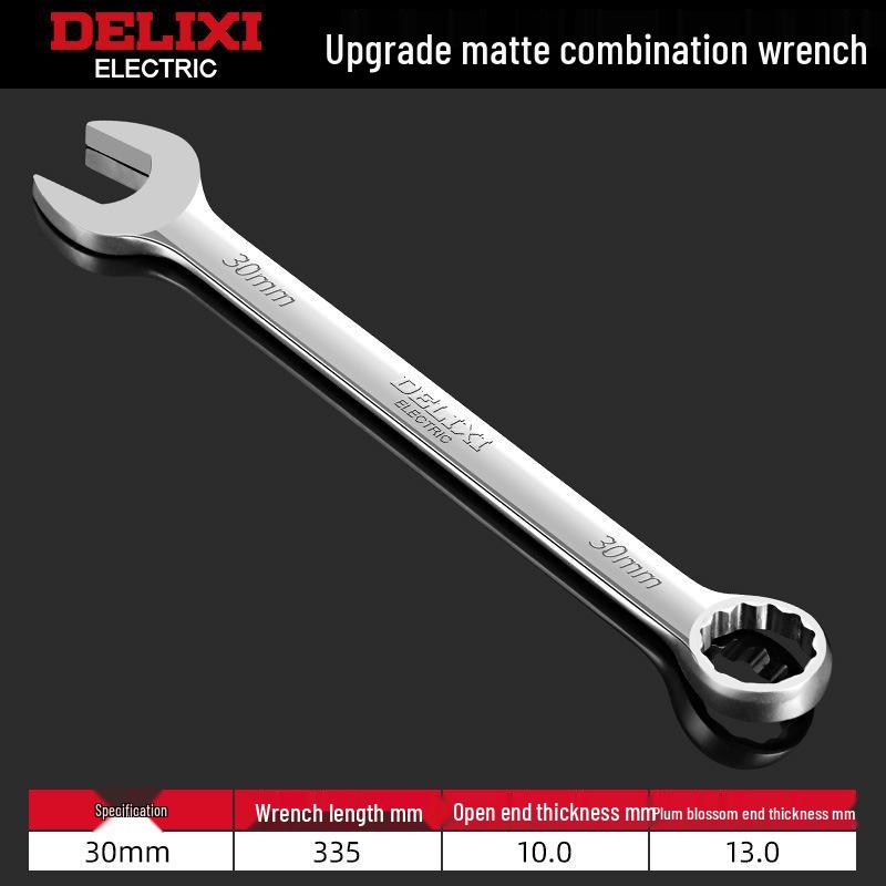 Delixi No. 10-13 Open-End Box-End Double-Ended Wrench Set
