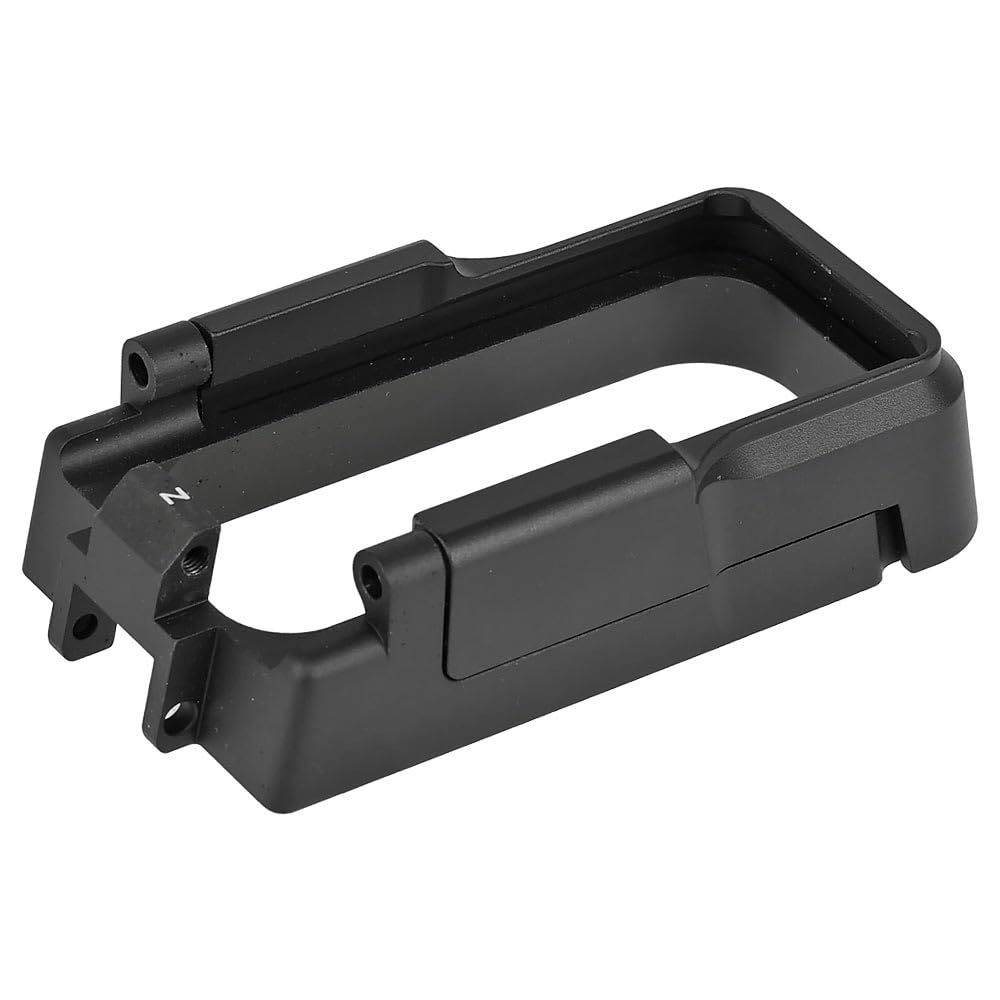 Ryohin Buhin 5KU Lancer Type Adaptive Magwell for GBB M4 Series, 2-Piece, CNC Machined Aluminum with Anodized Finish, Black