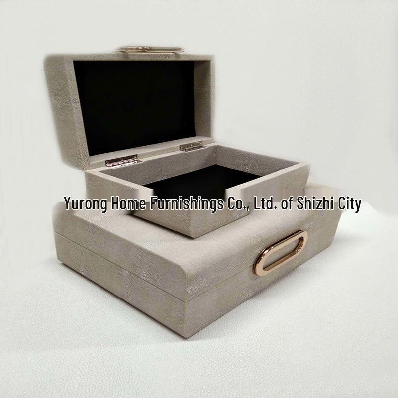 Simple Modern Leather Storage Box for Home, Hotel, Club Decoration, Jewelry & Cosmetics Organization
