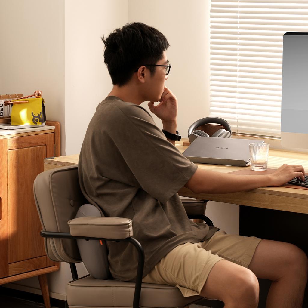 Baseus Ergonomic Car Lumbar Support Cushion In Gray - Comfort and Back Pain Relief