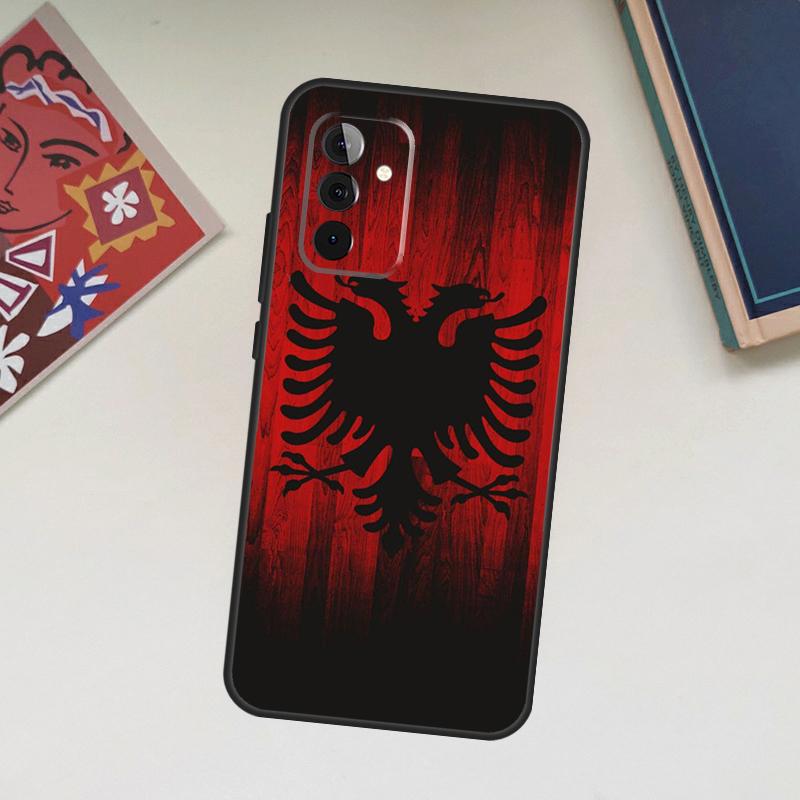 Albania Flag Eagle Case For Samsung Galaxy A13 A53 A33 A23 A06 A56 A16 A36 A55 A35 A17 A54 A34 A14 A52 A32 A15