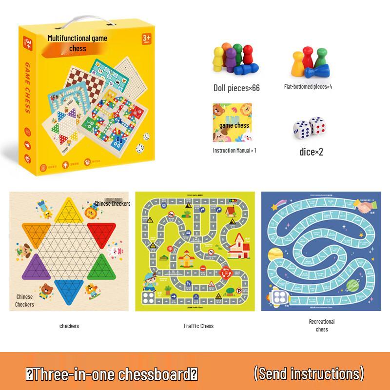 Mussels Kids  Portable 14-in-1 Board Game Set