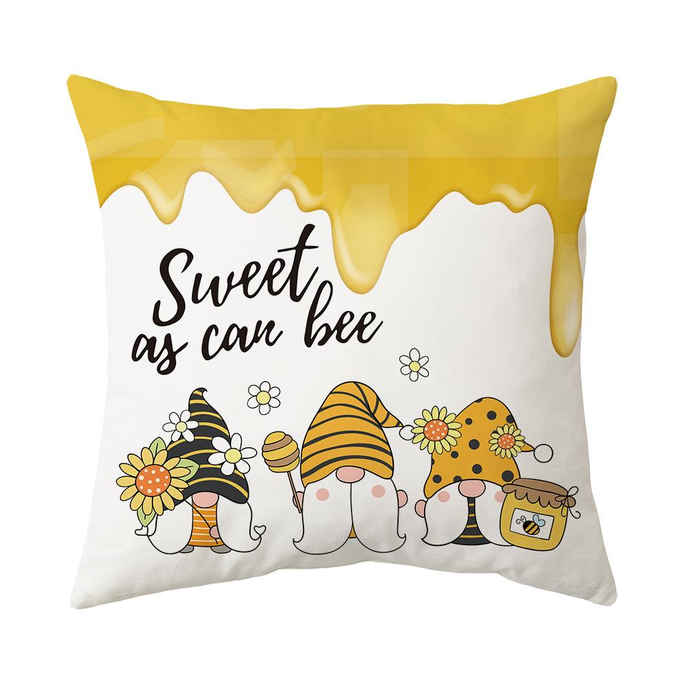 

Весенняя подушка Новая подушка с подсолнухом и ромашкой Домашняя диванная прикроватная наволочка Чехол для подушки 45 * 45cm