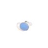 Dark Blue Cat's Eye Gemstone 925 Sterling Silver Jewelry Handmade Unique Ring RR-53-41