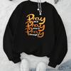 Cool Printed Women's Crew Neck Sweatshirt, Cotton Blend & Durable, Streetwear