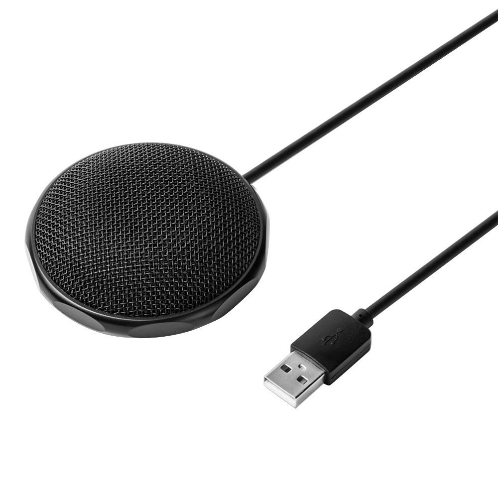 360° Omni‑directional Capture Mini Wired Meeting Business Mic Desktop Recording Mic for Conference