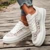 Large-size Sheer Breathable Platform Shoes for Women, New Style Casual Flats