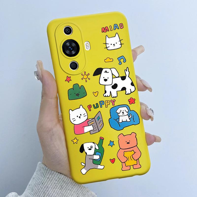 For Huawei Nova 12s Case Soft Silicone TPU Cute Panda Astronaut Cover for Huawei Nova 11 Pro Ultra Nova12S FOA-LX9 Coque Fundas
