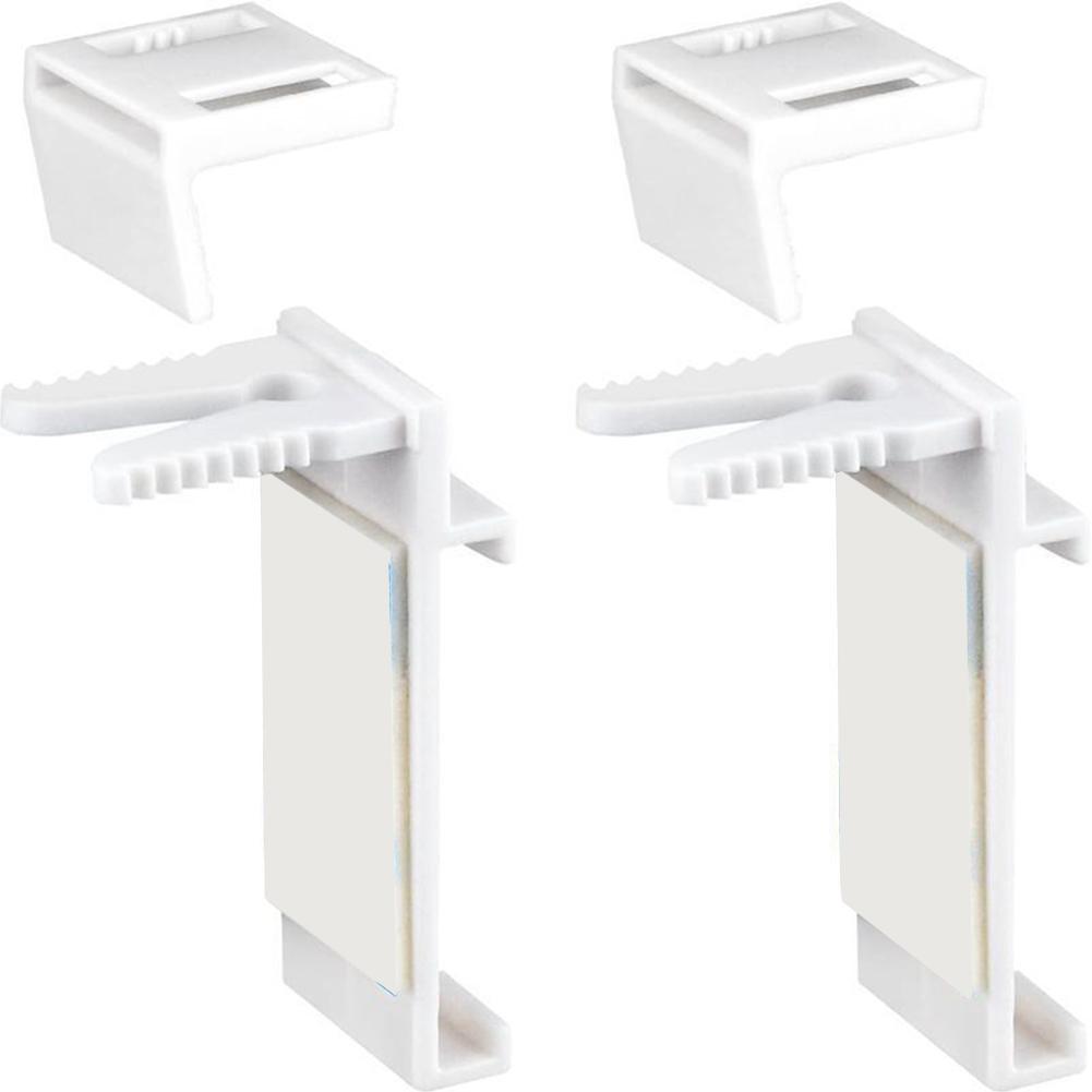 Blind Brackets No-Drill Pack Of 10 Double Roller Blind Clamp Brackets For Window Blind Brackets Hundred Fold Curtain Part Set