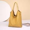 Leisure Large-capacity Tote Bag, Fashionable Cowhide Shopping Bag, Crossbody Bag for The Arm, Women's Bag