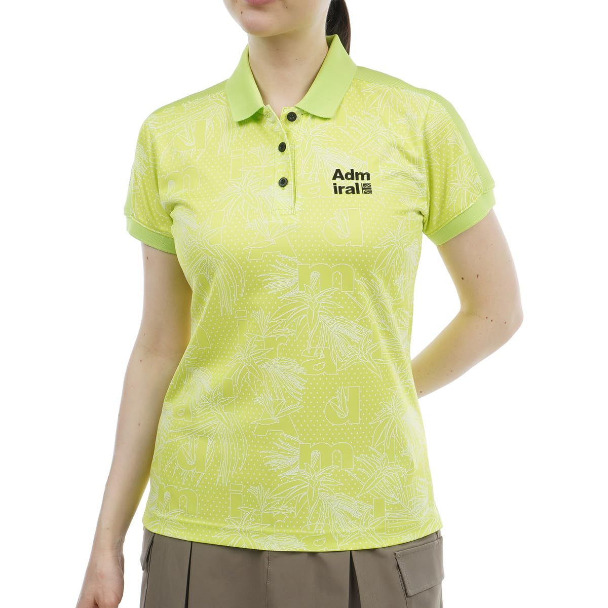 

Рубашка-поло Admiral Golf с жаккардовым узором в виде листьев