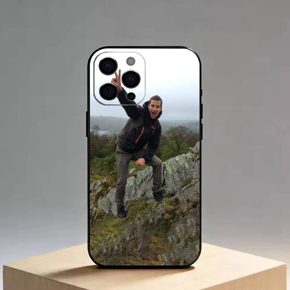 

Bear Grylls Phone Case For iPhone 17,16,15,14,13,12,11 Plus,Pro Max,XS,Soft Silicone Black Cover iPhone16plus