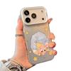 Silver Foil Star Cartoon Case for Apple 11/12/13/14/15/16/17 Pro and Pro Max