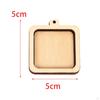 10 Hoops Mini Embroidery Pieces Frame Frames Wood Display For Charm Pendants