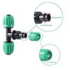 16mm PE Pipe Locked Connector Lock Nuts Garden Water Coupling 1/2'' Pipe 4/7mm Hose Fittings Garden Agriculture Irrigation Joint