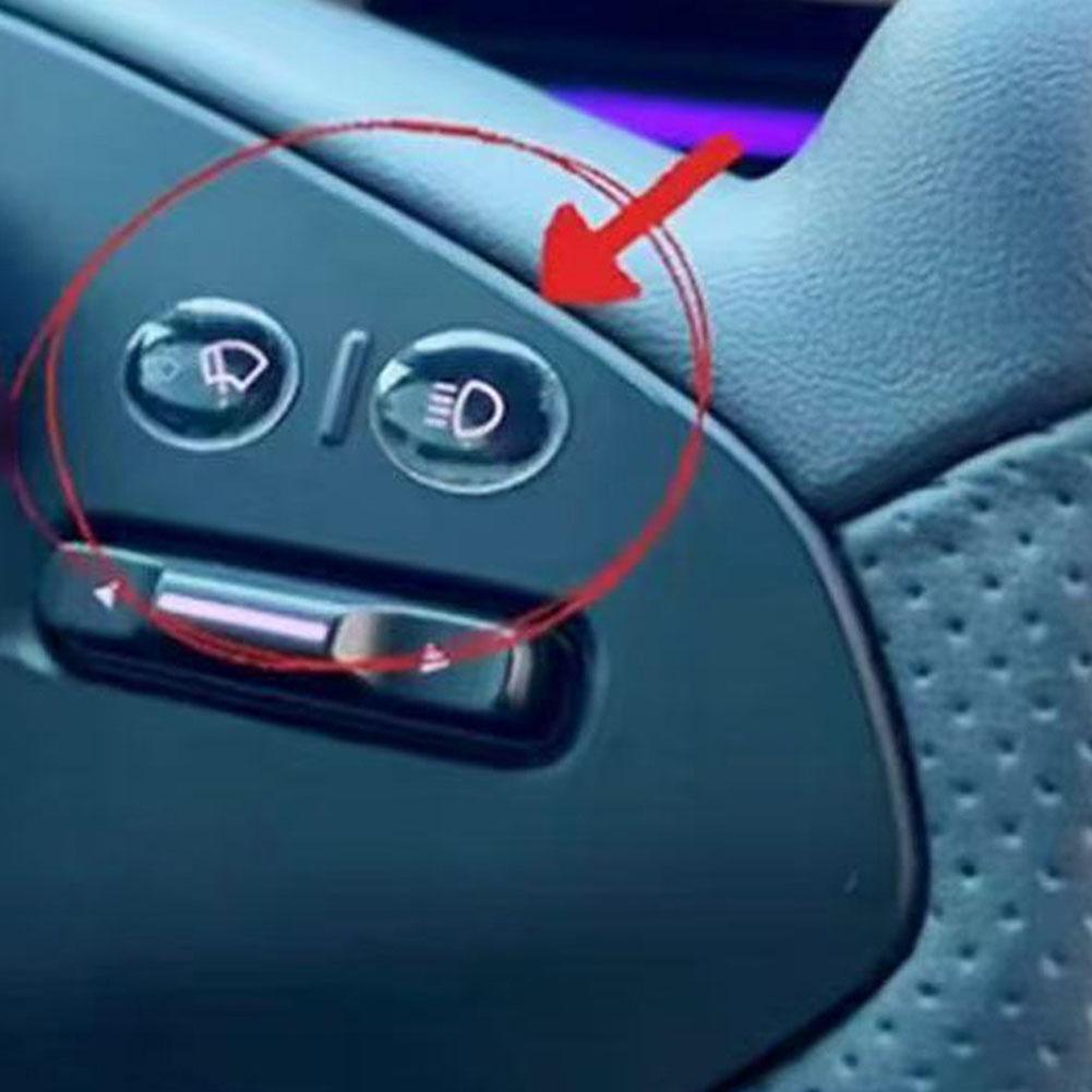 For Tesla Model YJuniper 2025 Open Door Button Stickers Steering Wheel Crystal Buttons Sticker Car Interior Decoration Accessory