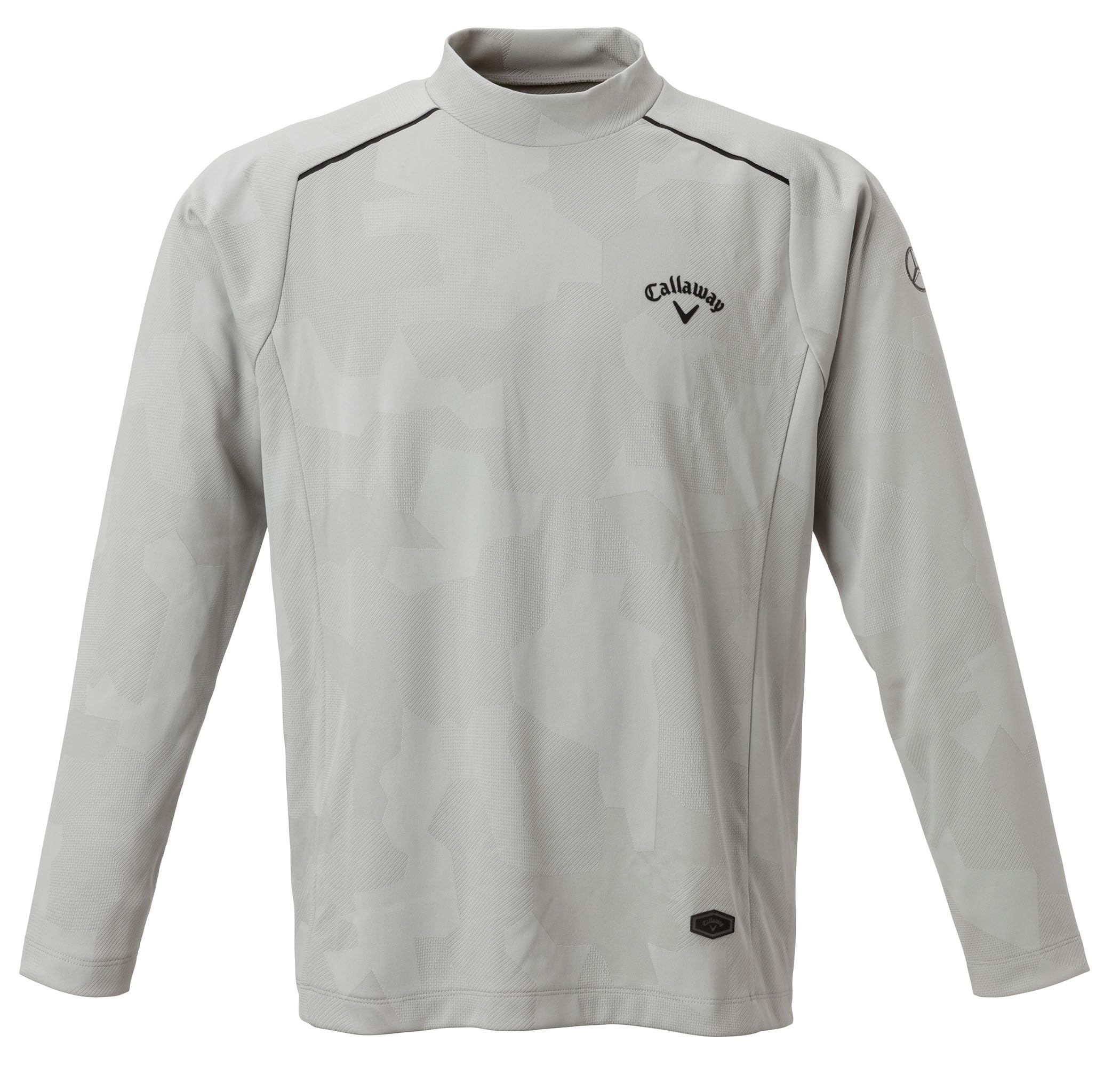 

[Mercedes-Benz Collection] Genuine Mercedes-Benz x Callaway Long Sleeve Mock Neck Shirt, Gray, Size LL
