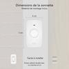 Sonnette de porte sans fil elro db3000 - 64 mélodies - 300m - blanc