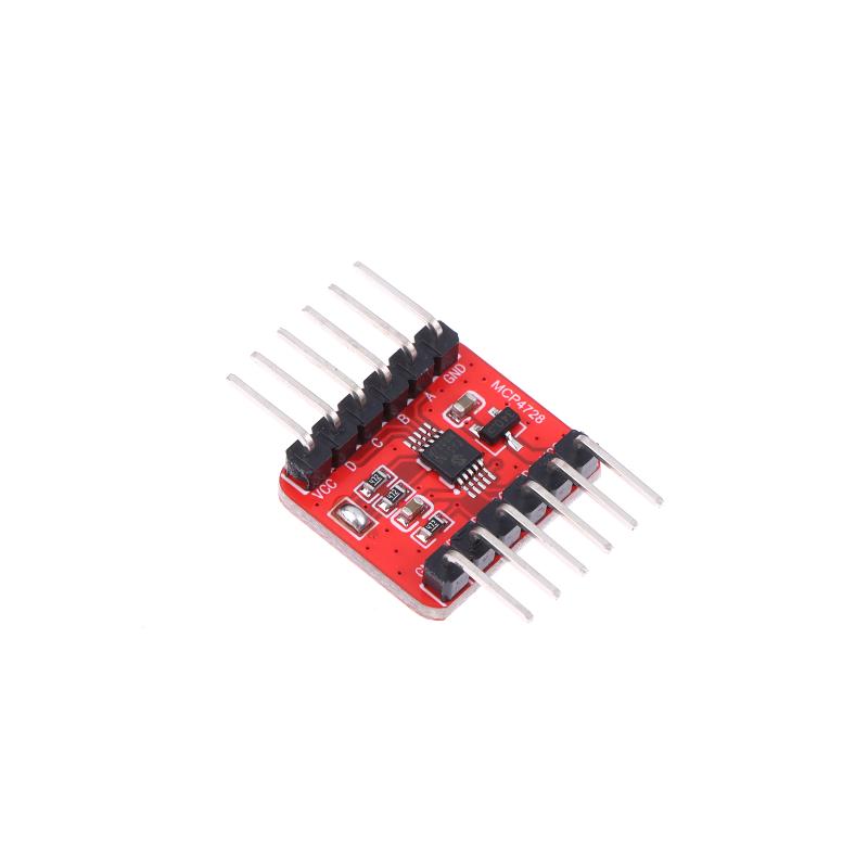 Mcp4728 12-Bit Dac Module 4-Channel Interface Programmable Voltage Reference With Eeprom Storage For Electronics Projects