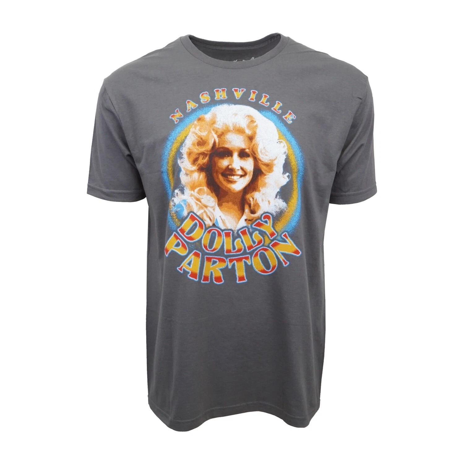 Unisex Adult Casual Graphic DOLLY PARTON NASHVILLE CHARCOAL GRAPHIC... S