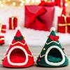 Christmas Tree Pet Bed Cozy Plush Cat Dog Bed Winter Soft Festive Gift Pet House Durable Holiday Decor for Small Medium Pets
