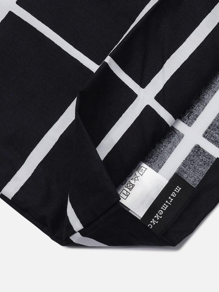 Marimekko Tiiliskivi Pillowcase Men's 52_1_52169467585 F Black x White