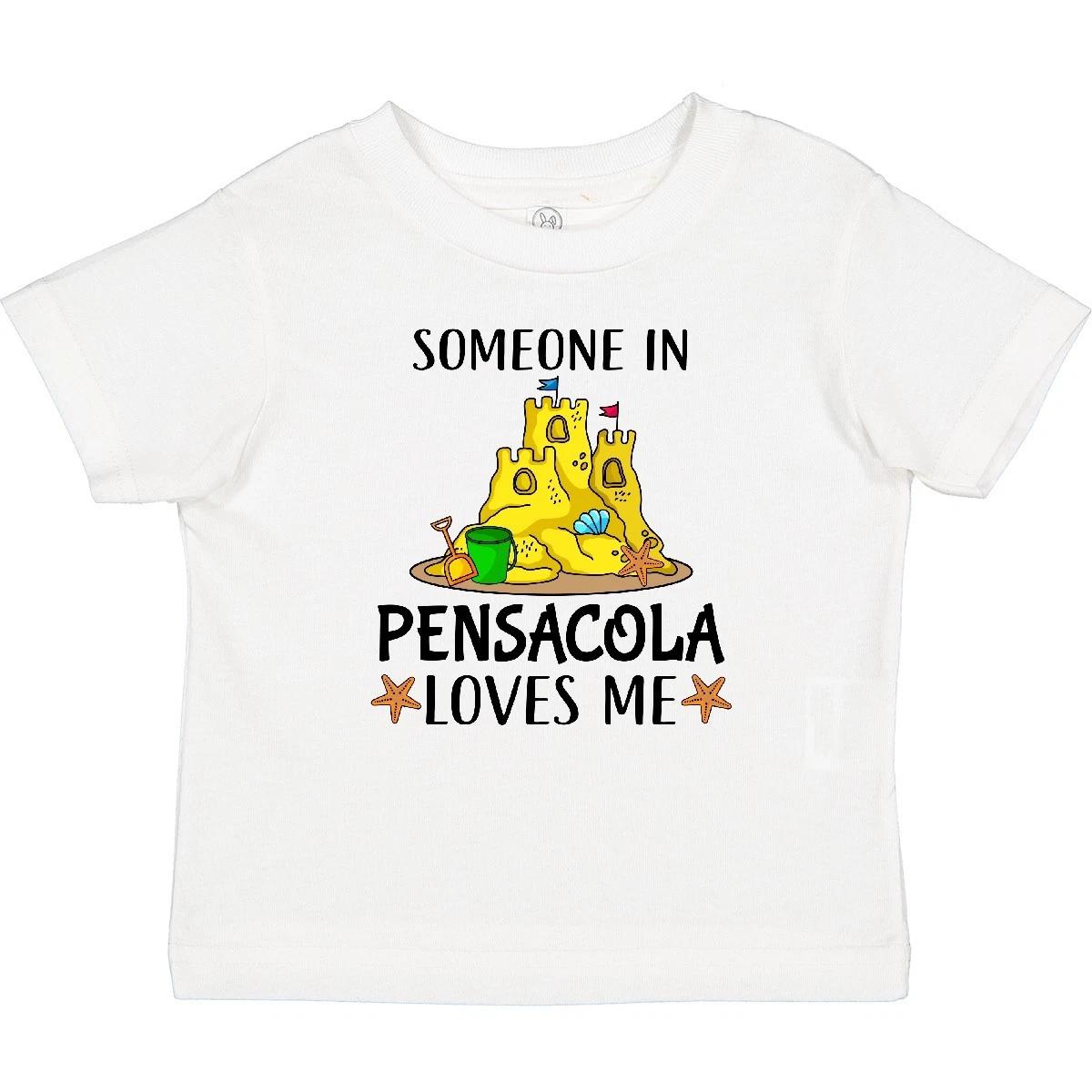 Inktastic Someone In Pensacola Loves Me Beach Vacation Baby T-Shirt Travel Tees 140