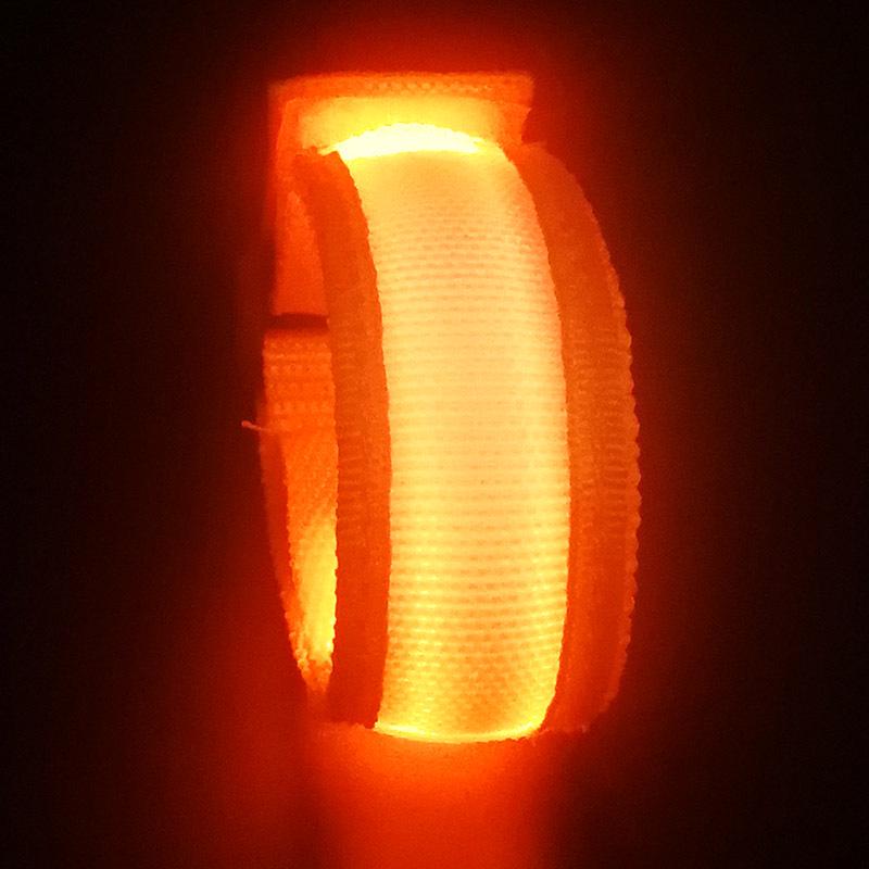 LED Luminous Bracelet: Flashing Wristband for Outdoor Night Running & Cycling with Company Logo Support