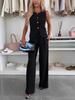 2025 Women's Elegant V-neck Vest & Long Pants Set