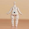 YMY 9.8cm Pear-Shaped Doll Body with YMY 1/12 Scale Cute Fat Action Figure, Light Tan, Suitable for New Year's Gifts, with 1/8 BJD and GSC Doll Heads
