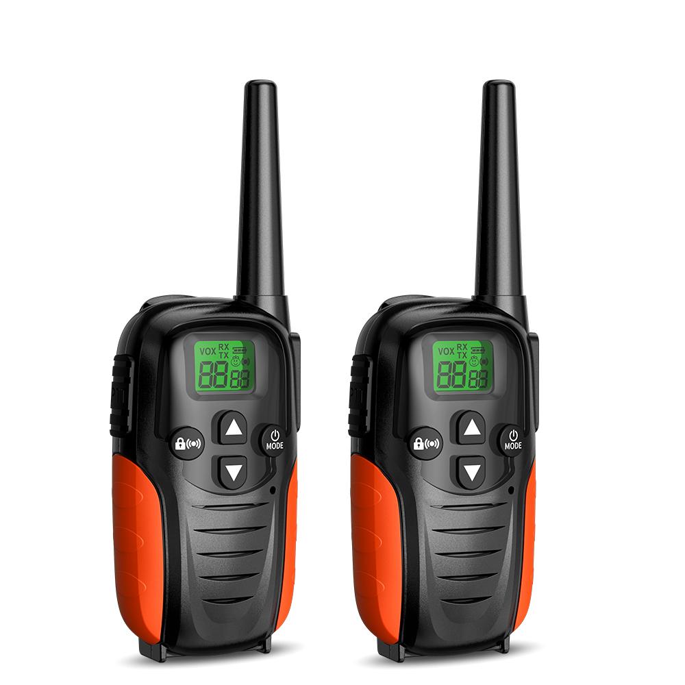 2PCS Talkie-Walkie Enfant Portable Extérieur Radio Bidirectionnelle Enfant Récepteur 6KM Talkie-Walkie Radio Comunicador Jouets Pour Garçons Filles orange