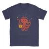 Leisure Japanese Octopus Chef TShirt for Men Round Collar Cotton T Shirts  Short Sleeve Tee Shirt Plus Size Clothes