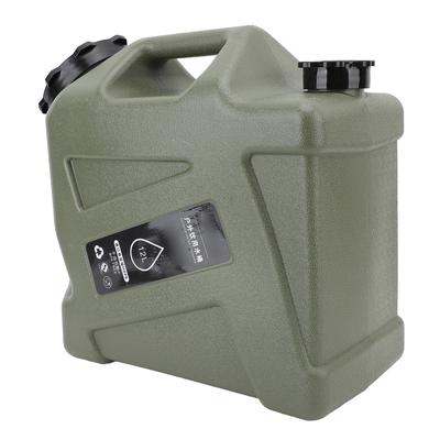 Water Storage Jug 12L Thickened PE Leak Proof Lid Controllable Water Volume Dual Handles with Spigot Water Container for Outdoor Activities Emergency