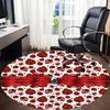 1pc Ladybug Polka Dot Chair Carpet for Office, Non-slip, Soft and Durable Office Rug for  Decoration, Perfect for Office yy251229120