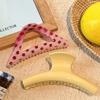 Yellow Hair Claw Clip Polka Dot Hairpin New Hollow Hair Clip  Headdress